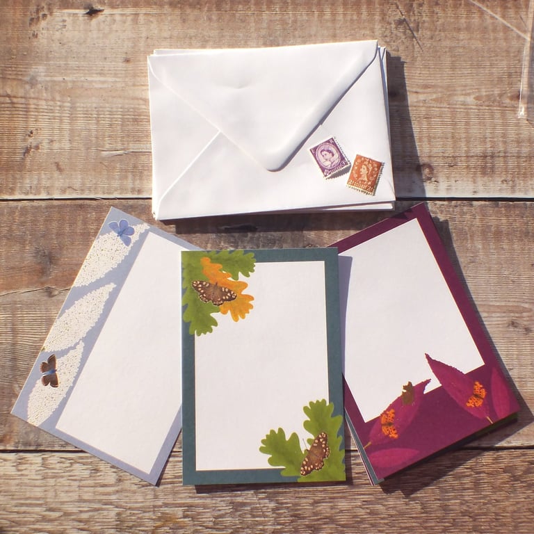 Butterflies Mini Writing Paper Set