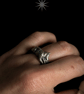 Silver running wolf ring - Image 2