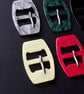 1930's Vintage Casein Buckles in Khaki and Hunter Green only - Image 5