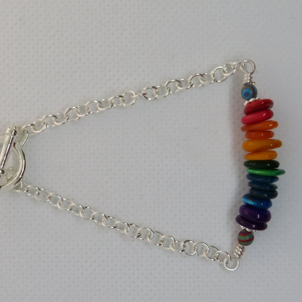 Rainbow Shell Bracelet