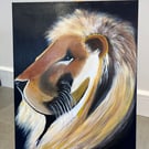 Lion Canvas Wall Art Original "Royal Pride Abel"
