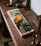 Colorful Abstract Bird on Branch Vibrant Nature Wood Wall Art