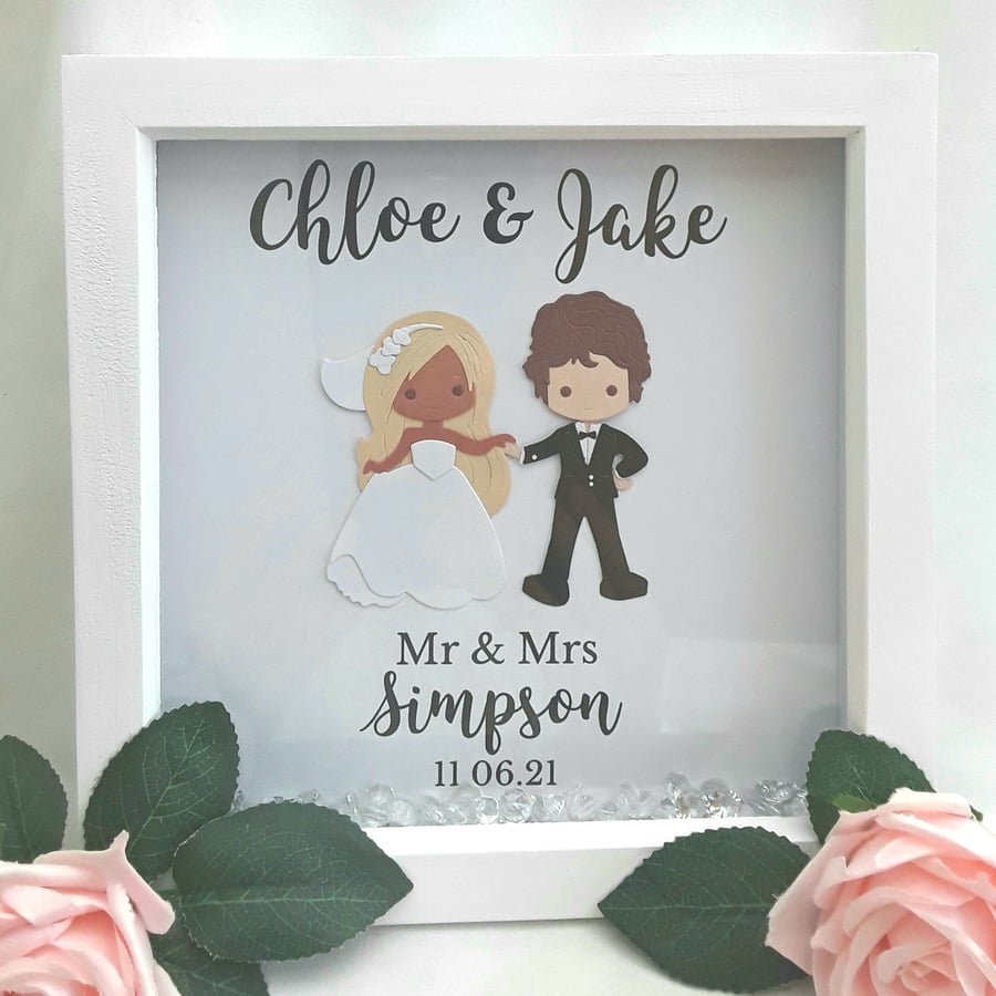 Personalised Wedding Frame,Wedding Gift,Bridal Shower Gift,Customised Wedding Fr