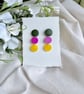 Three Circle Pop Drop Earrings - Image 5