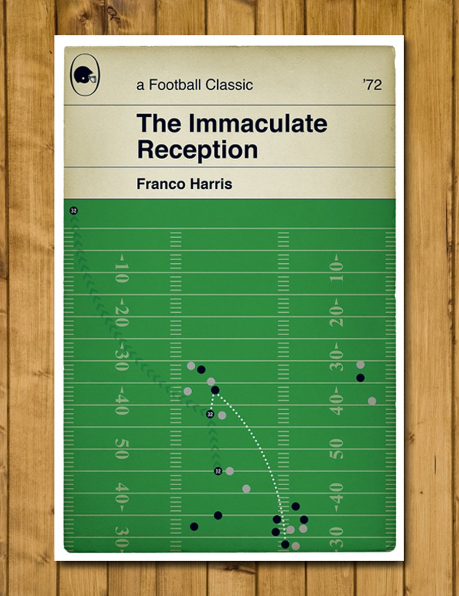 Pittsburgh Steelers - The Immaculate Reception - Franco Harris - Various Sizes