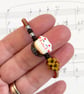 Handmade Ceramic Japanese Lucky Cat Kawaii Bracelet (free size)