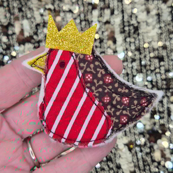 Christmas Robin Badge