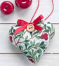 BERRIES AND LEAVES HEART CHRISTMAS DECORATION - Image 2