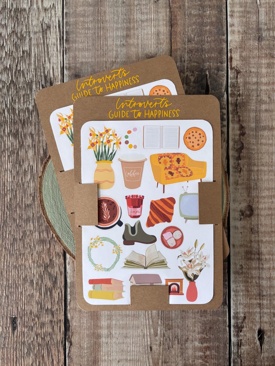 Introverts Guide To Happiness Stickers, Sticker Sheet, Homebody, Introverts, Jou
