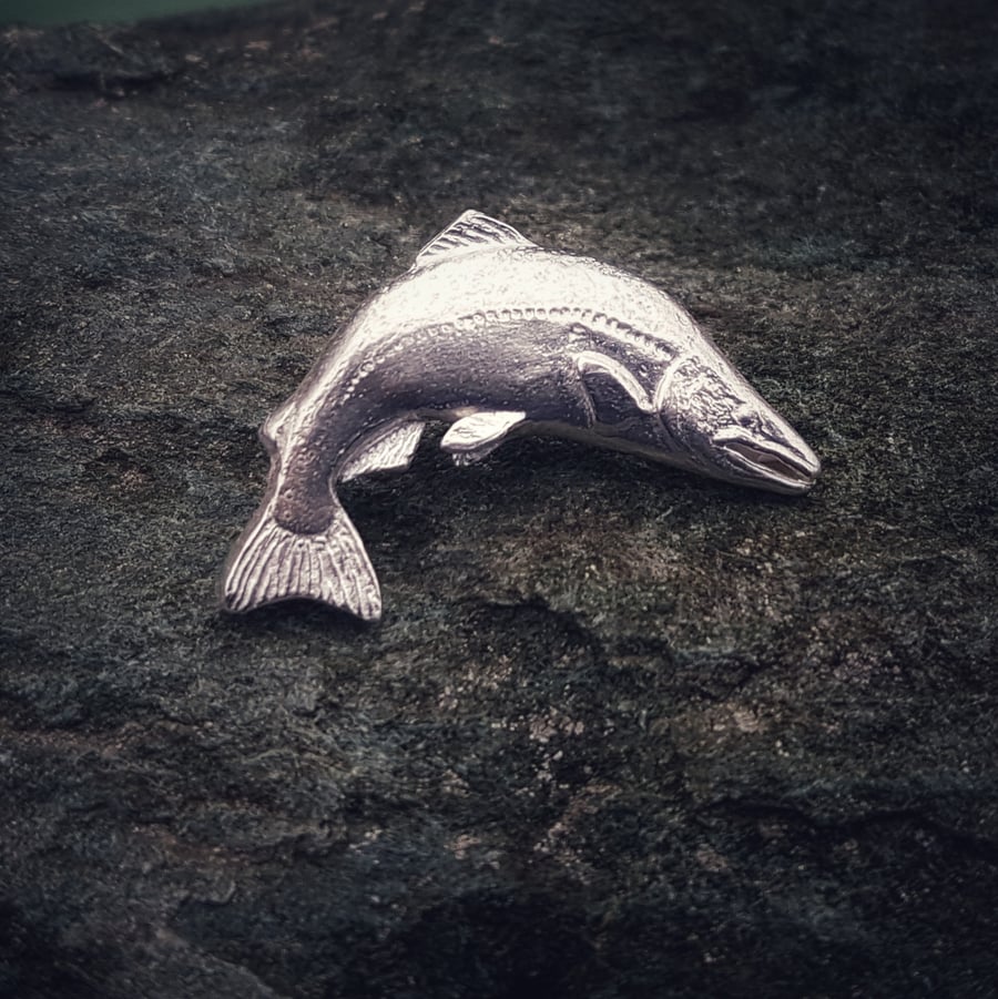 Salmon Brooch