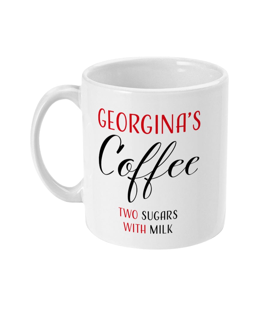 Personalised Custom Tea Coffee 11oz Mug Gift Idea Present