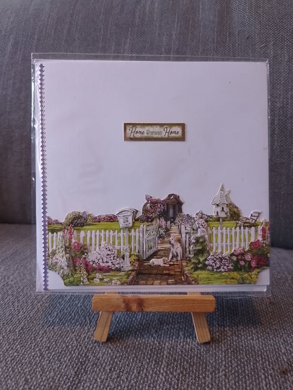 New Home Garden Image handmade card