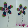 recycled flower thank you card
