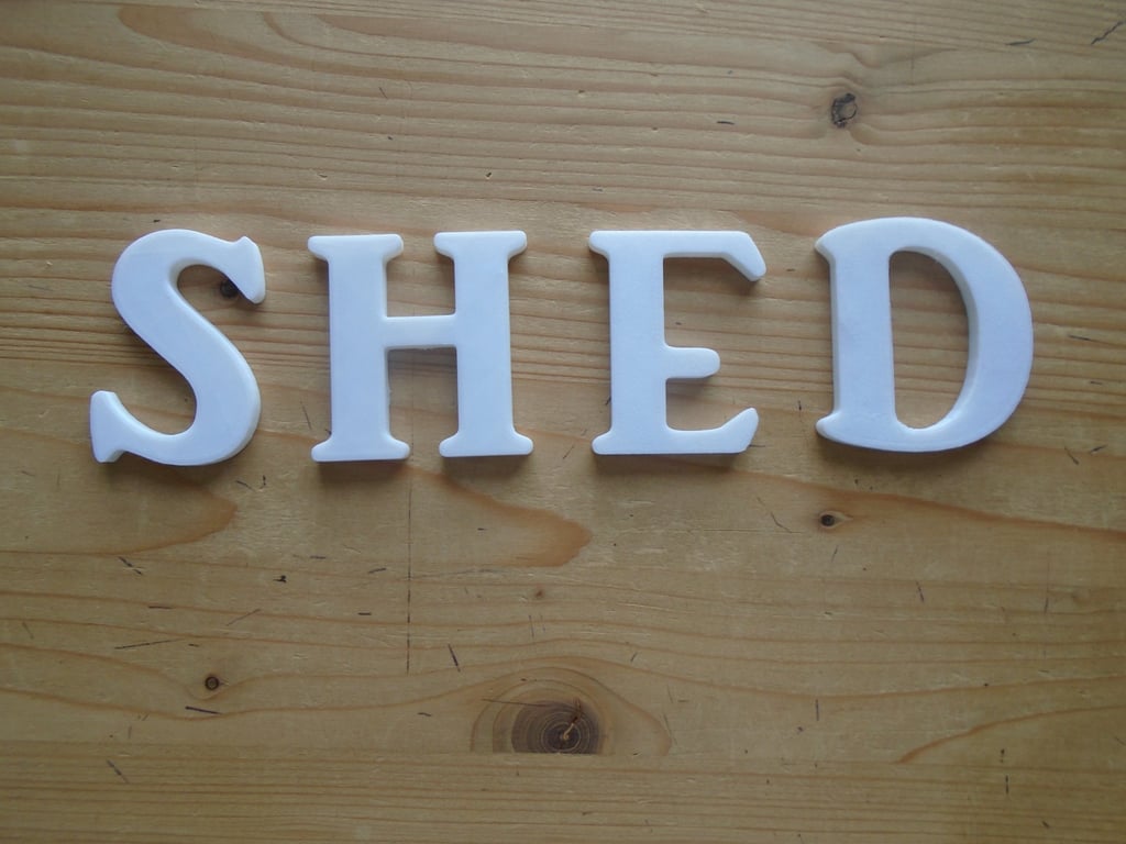 Shed Self Adhesive letters 