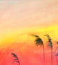 Fen Sunrise Landscape Original Oil Painting - Image 4