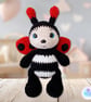 Crochet ladybird soft toy. Ladybird plushie. Ladybird toy. UKCA tested soft toy. - Image 6
