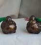 Gorgeous  Pair Bronze Birds - Hanging Decorations - Image 6