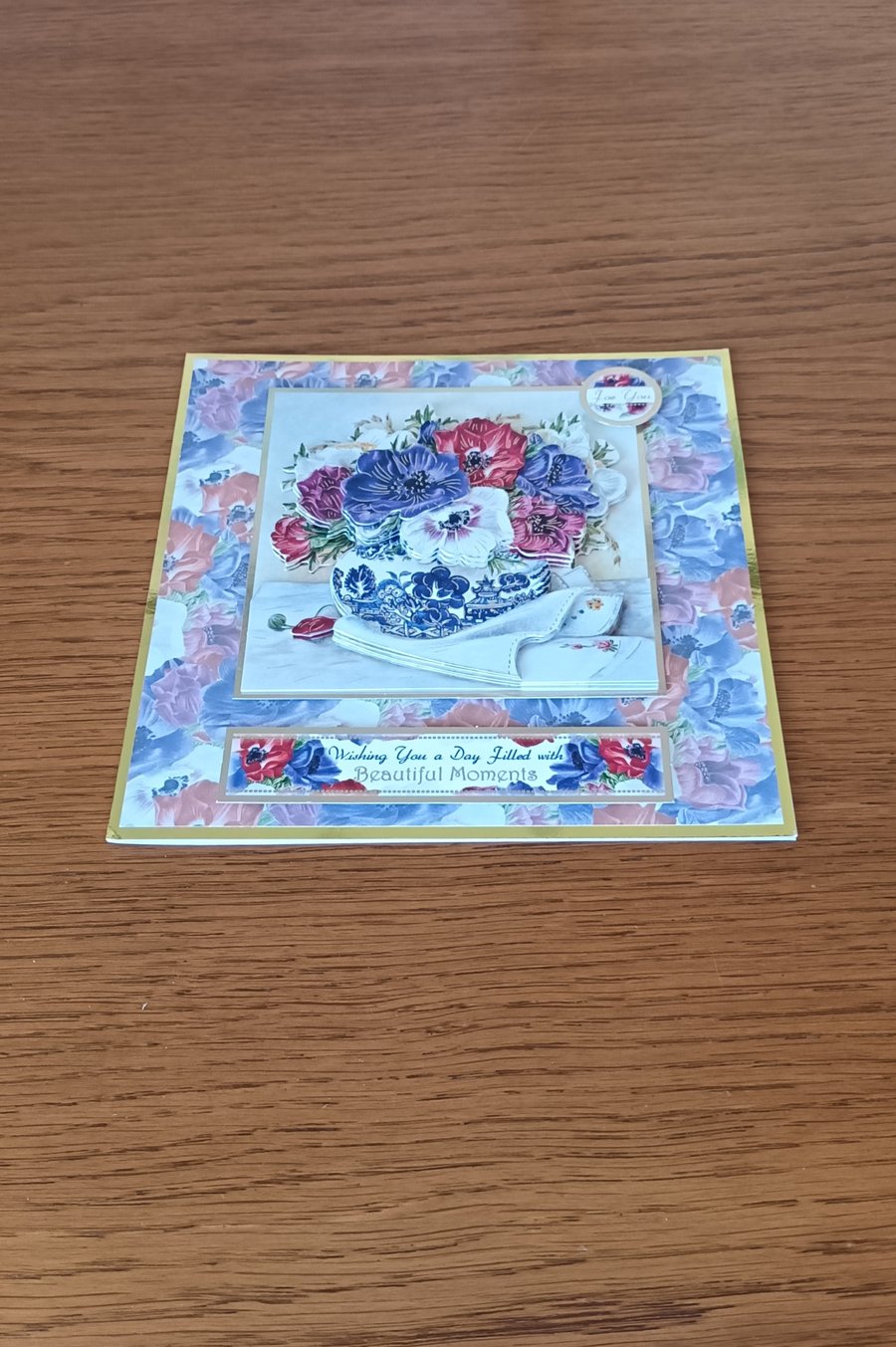 Beautiful Anemone Flower Card