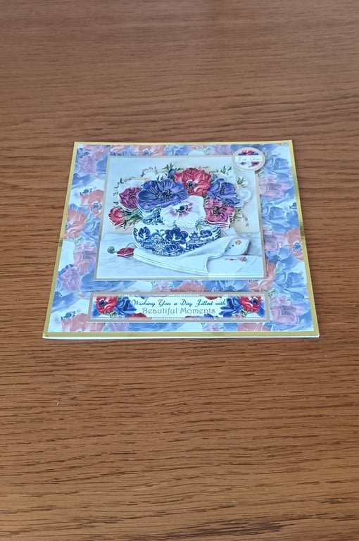 Beautiful Anemone Flower Card