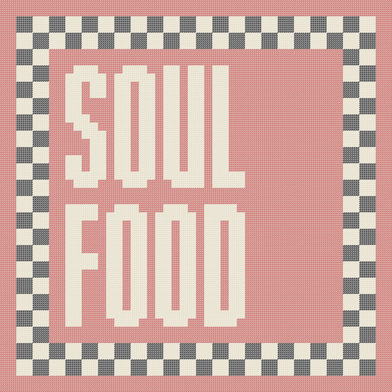 SOUL FOOD Needlepoint Cushion Pattern - Large Digital Tapestry Chart PDF