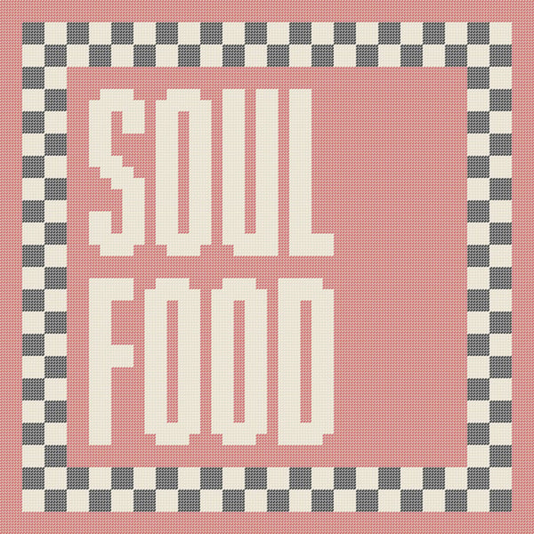 SOUL FOOD Needlepoint Cushion Pattern - Large Digital Tapestry Chart PDF