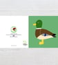 Mallard Greeting Card, Duck Blank Card, British Bird Card, Eco Friendly - Image 3