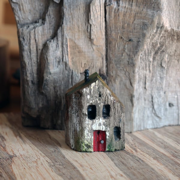 Wonky Driftwood Hoose, Driftwood Art from Scotland No1.