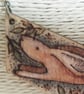 Pyrography hare pendant - Image 4
