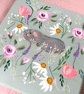 Guinea Pig Flower Painting  - Image 2