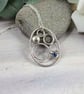 Necklace, Silver Rock Pools Pendant with Paua Shell - Image 5