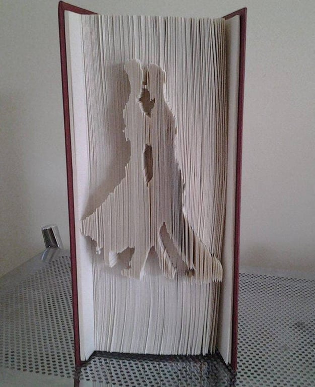 Dancing Couple CUT & FOLD Book folding pattern - EMAILED PDF PATTERN