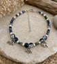 Blue Elephant Charm Anklet  - Image 2
