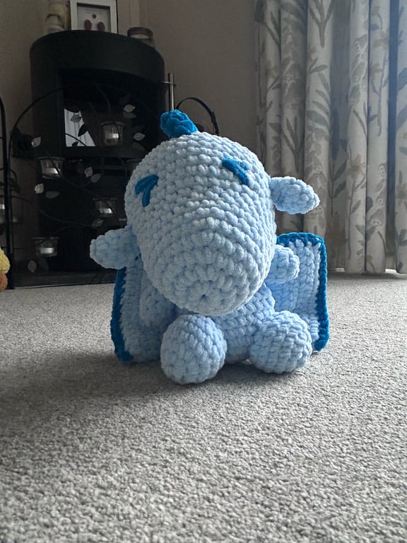 handmade soft toy - plushie dragon