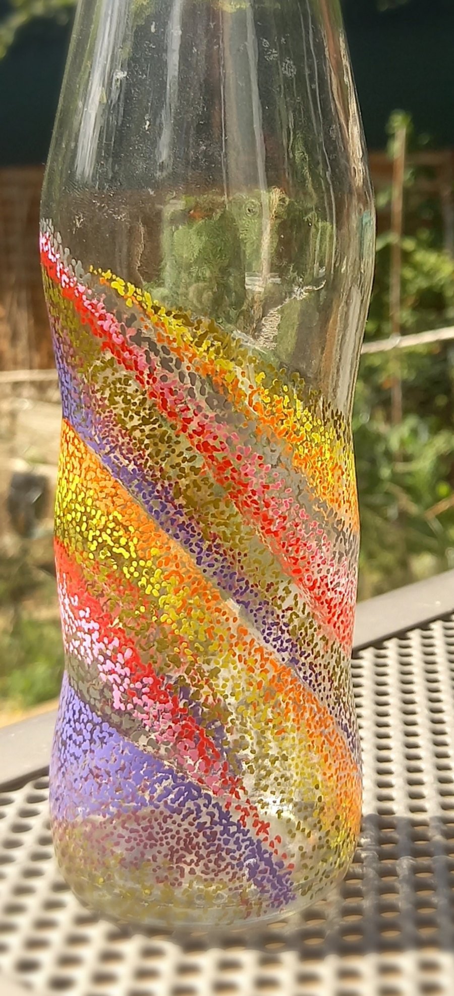 Rainbow Bottle Vase