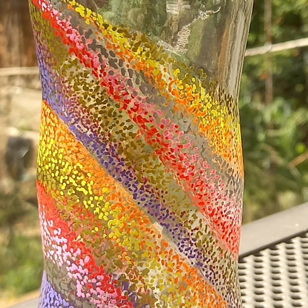 Rainbow Bottle Vase