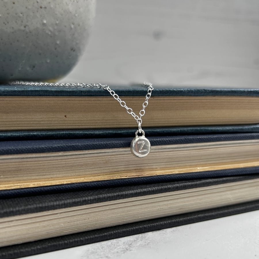 Personalised Silver Pebble Necklace