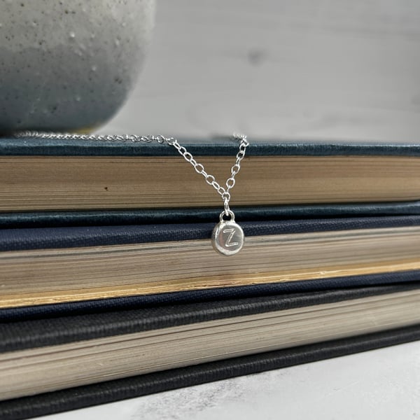 Personalised Silver Pebble Necklace
