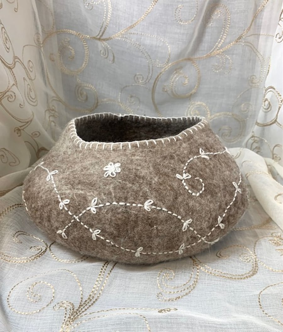 Wet Felted Bowl Native Breeds Seconds Sunday