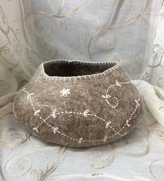 Wet Felted Bowl Native Breeds Seconds Sunday