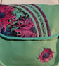 Turquise and purple flowers shoulder bag  - Image 4