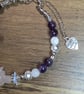 Handmade Amethyst, Rose Quartz and moonstone bracelet  - Image 4