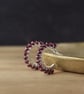 Rhodolite Garnet Hoop Earrings in Sterling Silver – Handmade Gemstone Jewellery