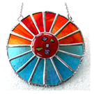 Sunset Sea Colourwheel Suncatcher Stained Glass Handmade 