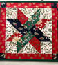 Festive Christmas Table Runner with Holly and Poinsettia printed fabric - Image 2