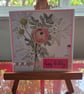 Pink flower theme happy birthday