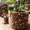 Wonderfully soft crochet bowl or plant pot holder