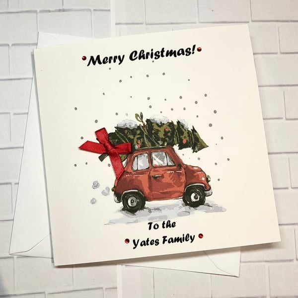 Merry Christmas card for Family, Couple, Brother, Son, Friend, Neighbours