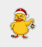Unique Funny Christmas Gift Tags For Adults, 6pk - Grumpy Duck & Mistletoe