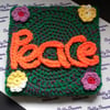 Peace Garden Crocheted Wall Art 