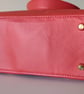 Kaczka Szwaczka handmade red shoulder bag tote bag faux leather  - Image 4